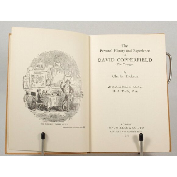David Copperfield by Charles Dickens, Macmillan & Co. 1957 English Literature - Picture 2 of 10
